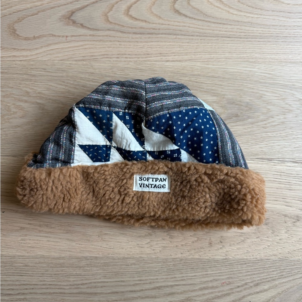 Blue and Brown Kids Hat